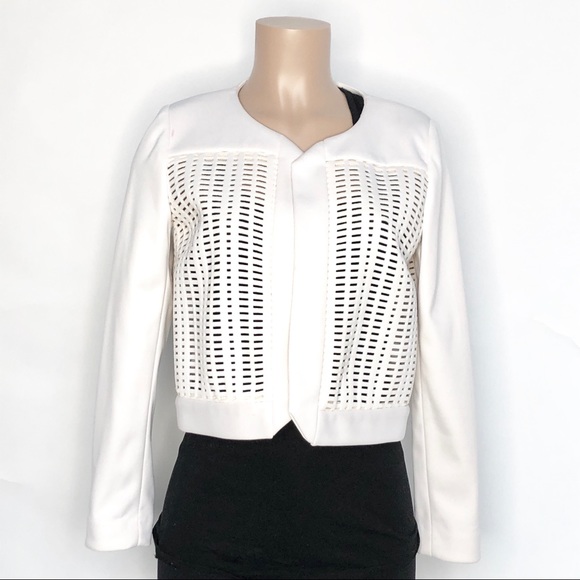 Summer White cutout blazer by Milly - Picture 1 of 7